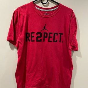 Nike Jordan Derek Jeter Respect T-Shirt Red